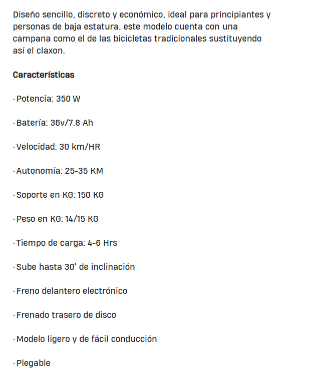🛴 EVOBIKE M3 | Patineta eléctrica potente, cómoda y moderna