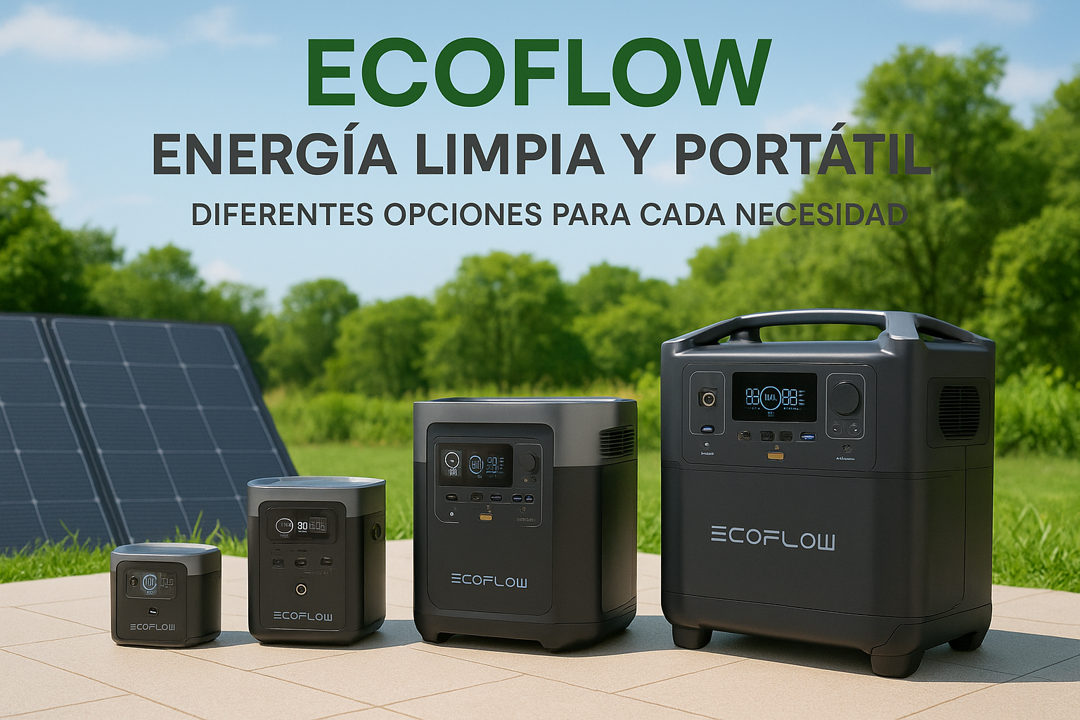 Imagen promocional ECO Flow - Generadores de energía
